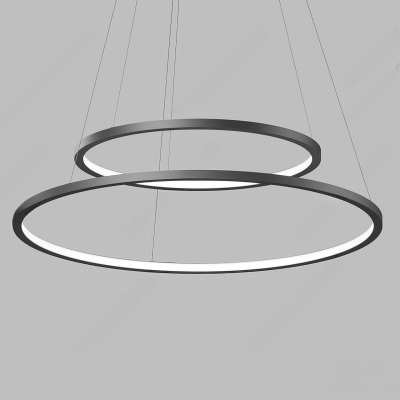 现代极简吊灯3D模型下载